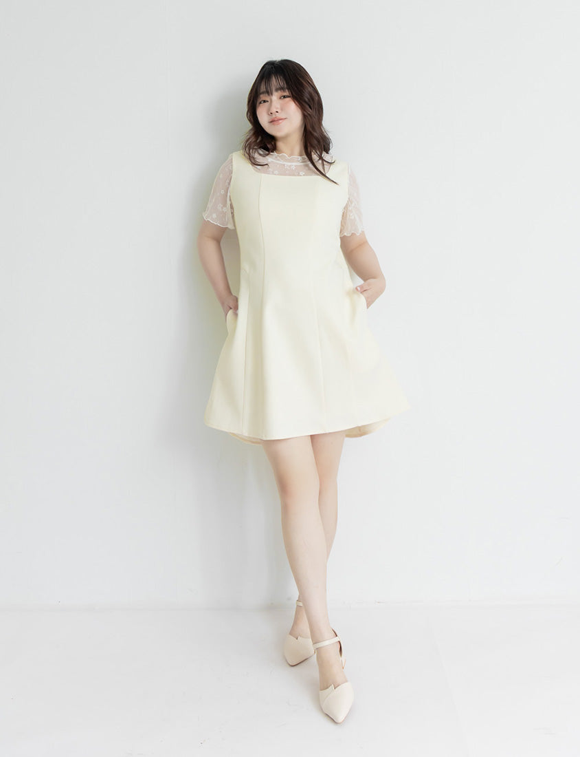 MISS. Slim Fit Tweed Plus Size Mini Dress