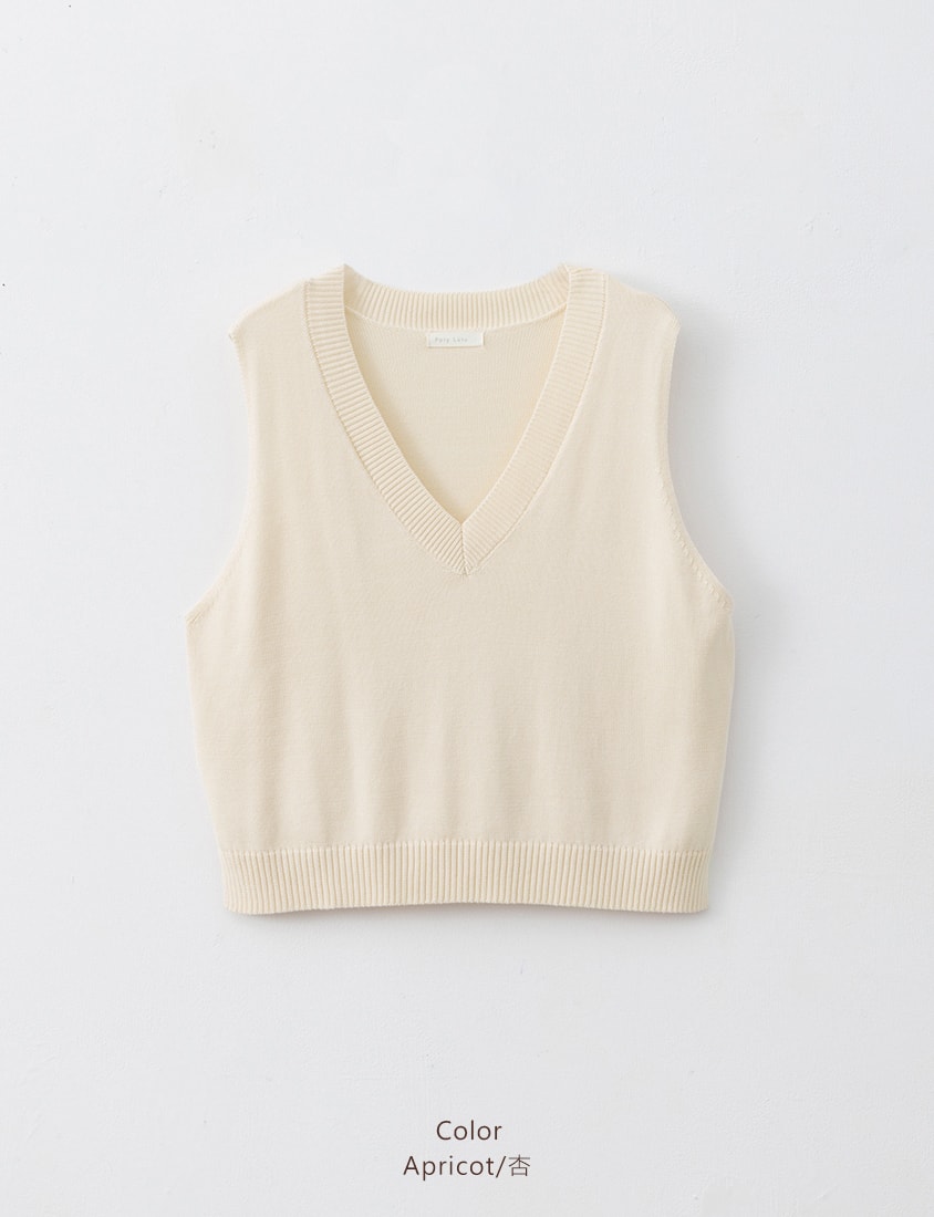 MISS. Soft Tencel Silky Wool Plus Size Knit Vest