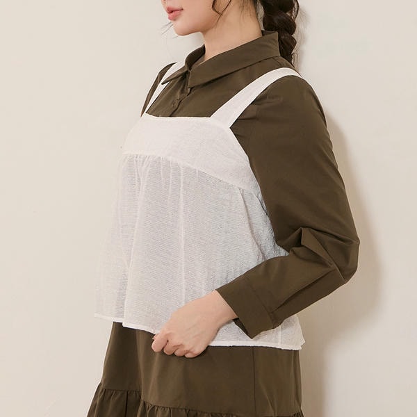 Two Way Convertible Sweet Ribbon Tie Layering Plus Size Camisole Vest