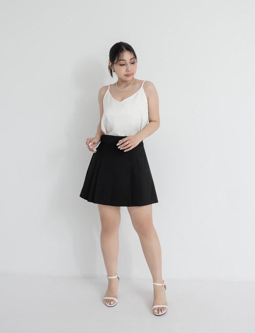 MISS. Elegant Wrinkle-Resistant Pleated Chiffon Plus Size Skirt