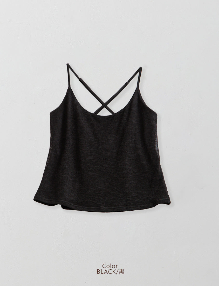 MUA! Textured Cross-Back Knit Plus Size Tank Top