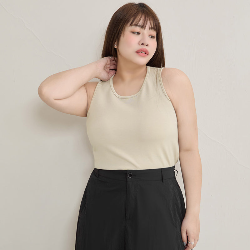 Silky Tencel Cooling Cloud Cotton Plus Size Tank Top