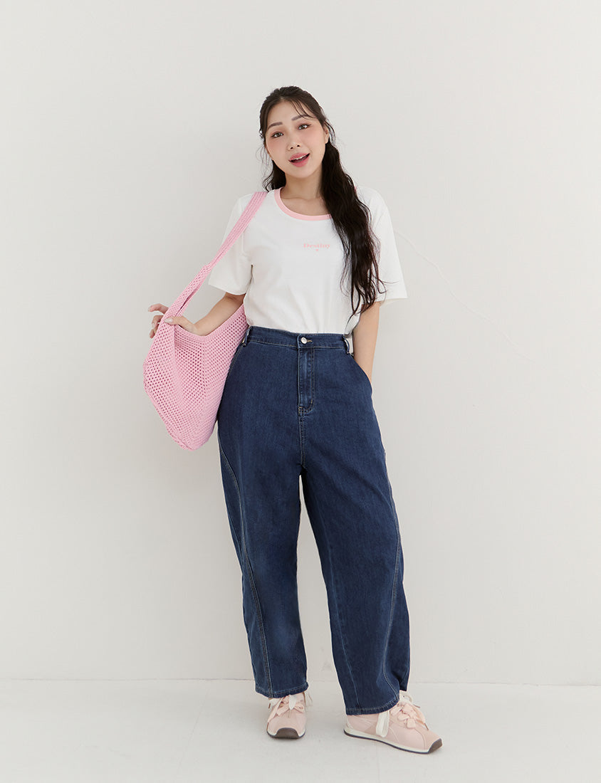 Pear-Shaped Friendly! Perfect Fit Plus Size Curved Leg Jeans