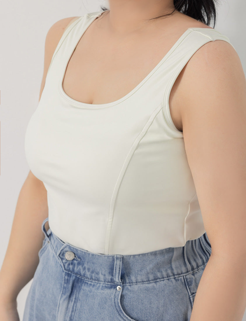 Pobra. Instant Cooling Slimming Stitch Plus Size Bra Tank Top