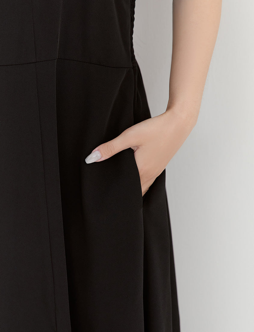 MISS. Minimalist Adjustable Strap Plus Size Maxi Dress