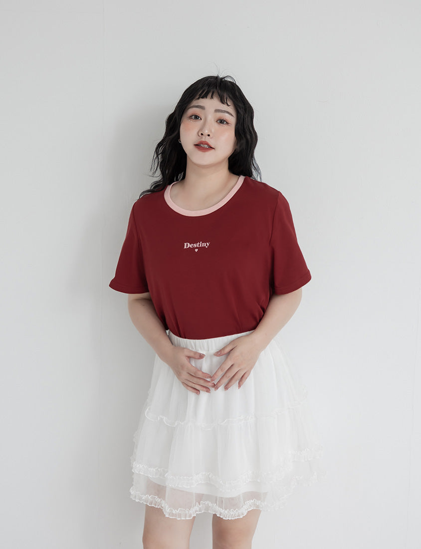 Instant Cooling Flocked Oversized Plus Size Tee