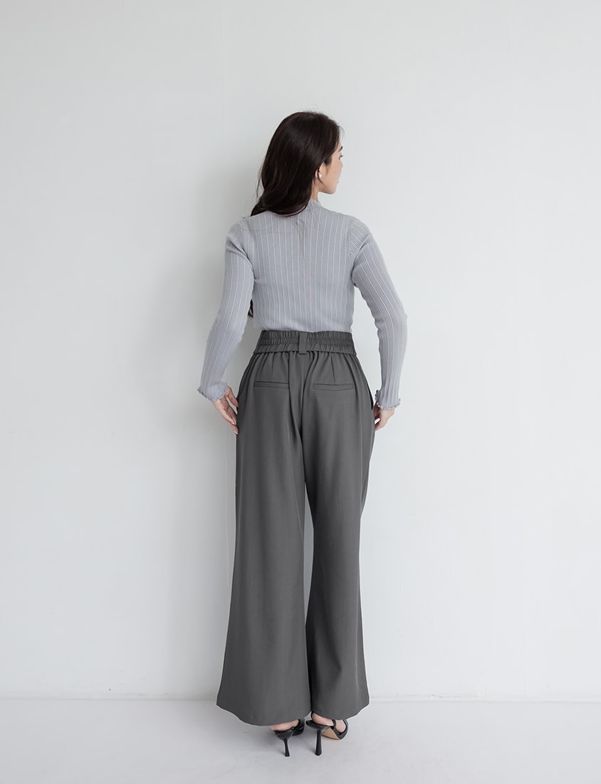 MISS. Essential Versatile Plus Size Ribbed Knit Top