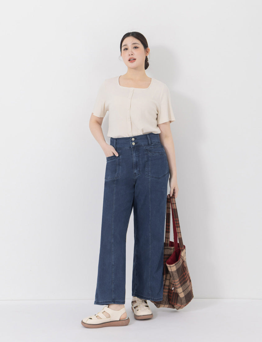 Lightweight Cloud Denim Zero-Restriction Plus Size Jeans (Regular)