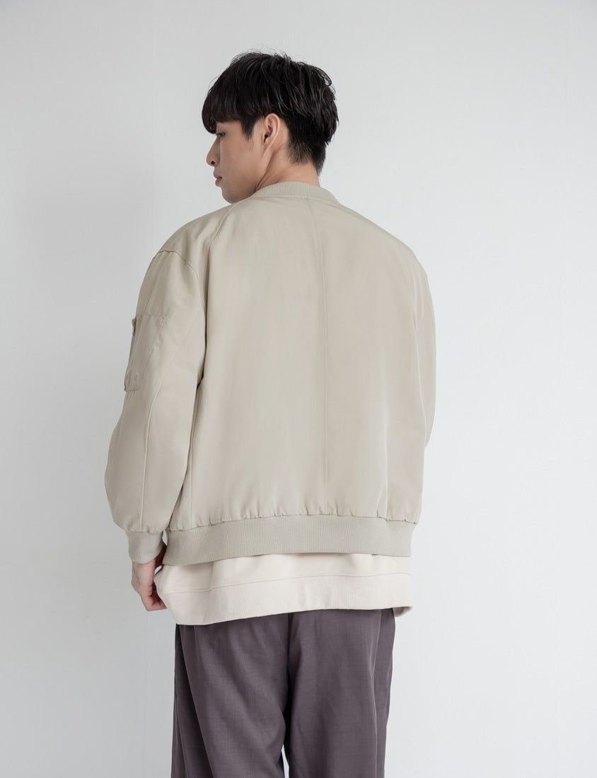 Matching Moments Asymmetric Plus Size Oversized Bomber Jacket (Unisex)