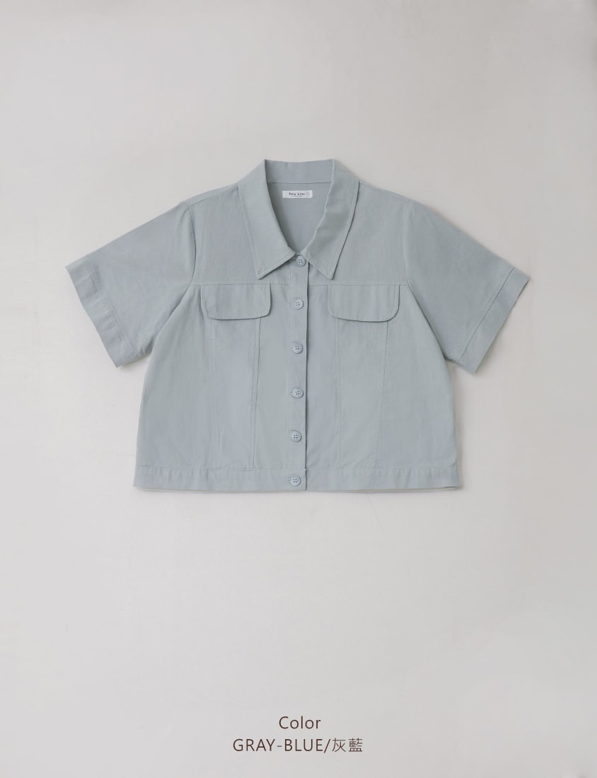 Spring Cotton Linen Stitch Plus Size Short Sleeve Shirt