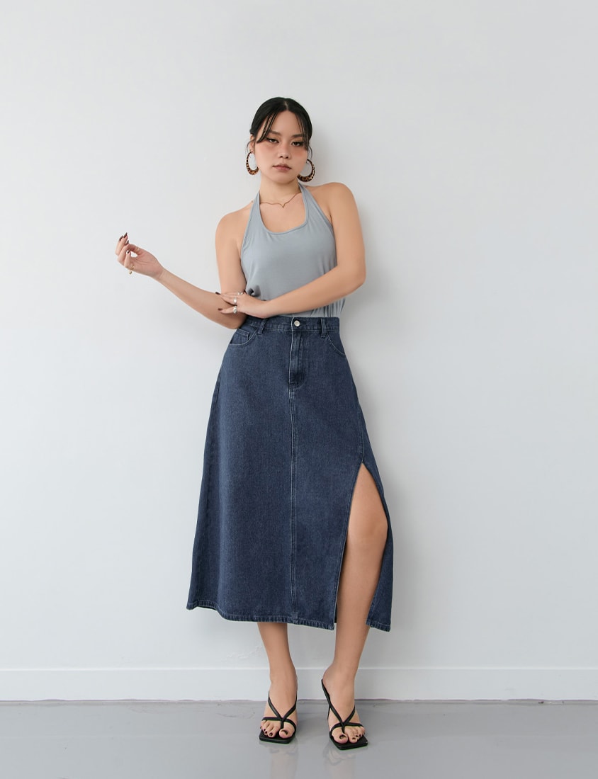 MUA! Sultry Open-Back Plus Size Two Piece Top
