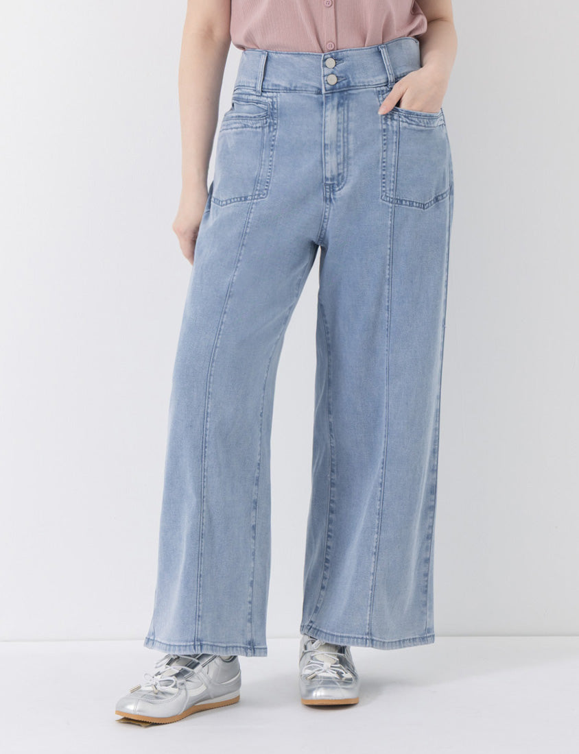 Lightweight Cloud Denim Zero-Restriction Plus Size Jeans (Regular)