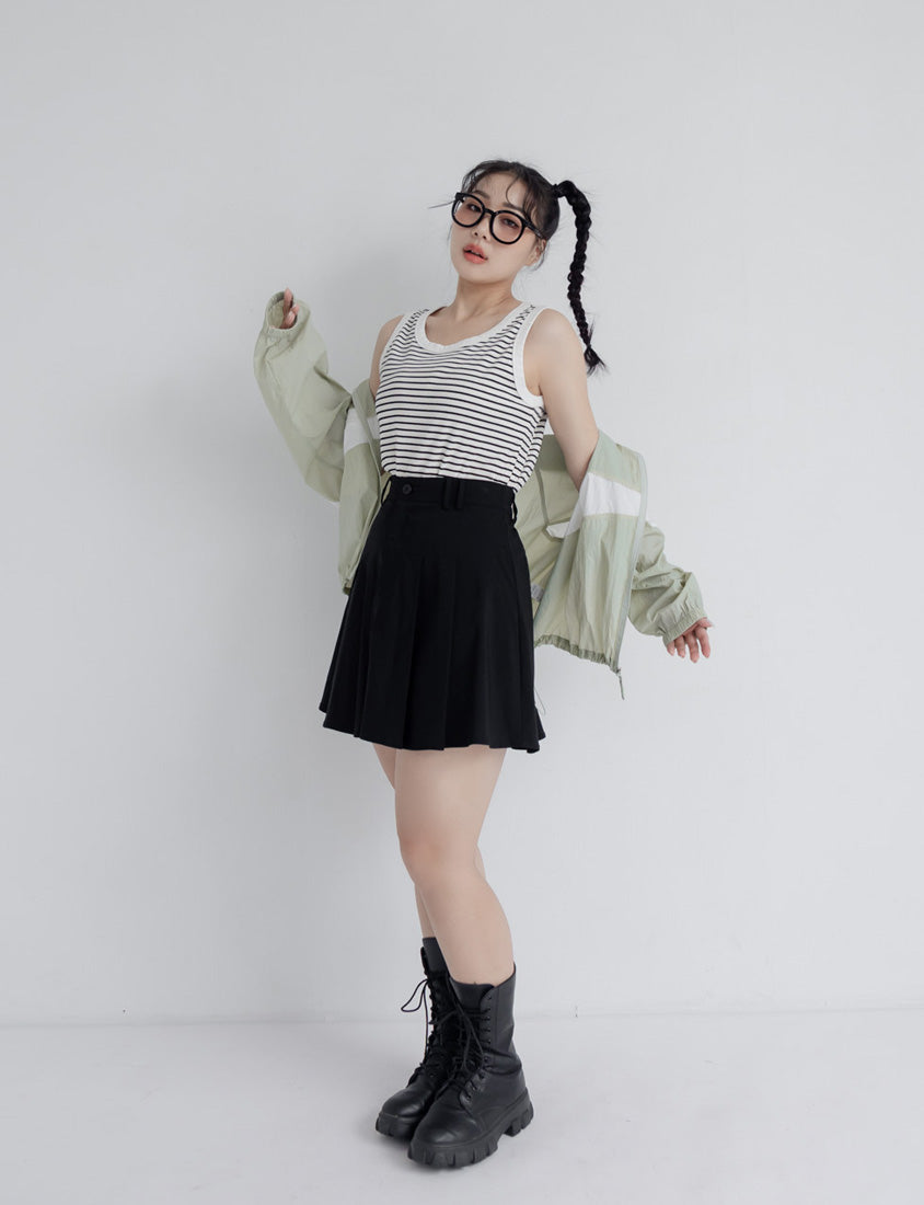 Summer Stripe Colorblock Plus Size Tank