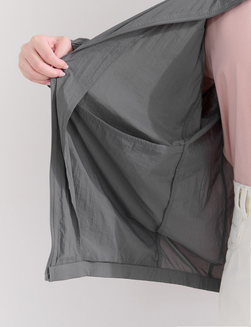 Instant Cooling UV-Protection Oversized Hooded Plus Size Jacket