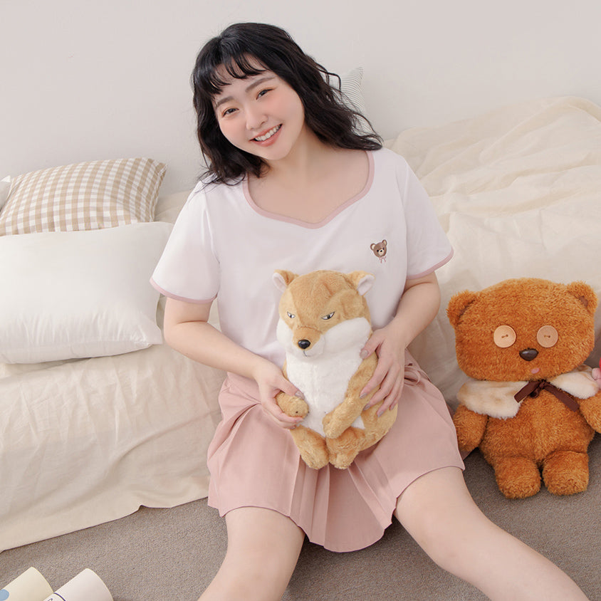 Instant Cooling Sorona Teddy Embroidered Plus Size Tee