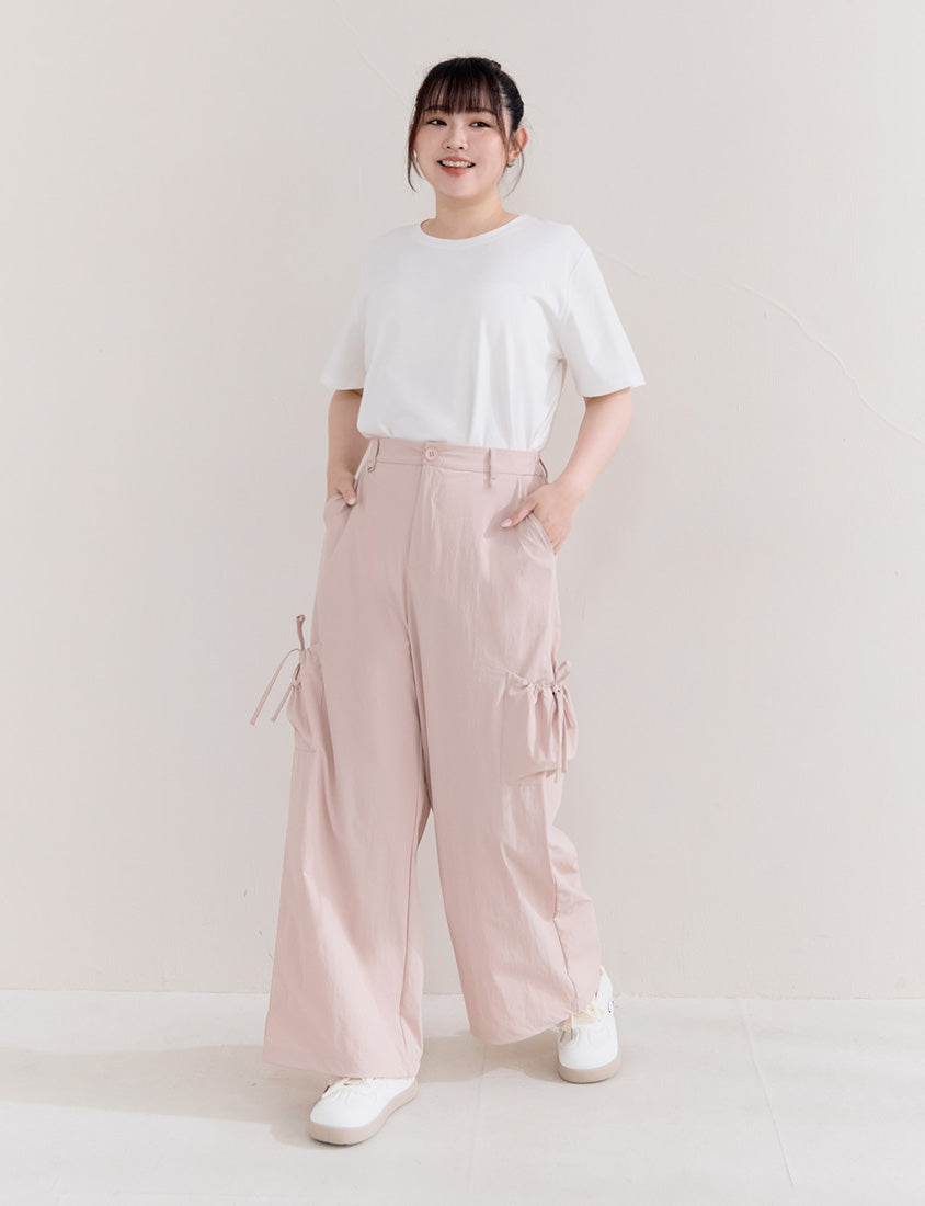 Instant Cooling UV-Protection Tie-Waist Plus Size Utility Pants