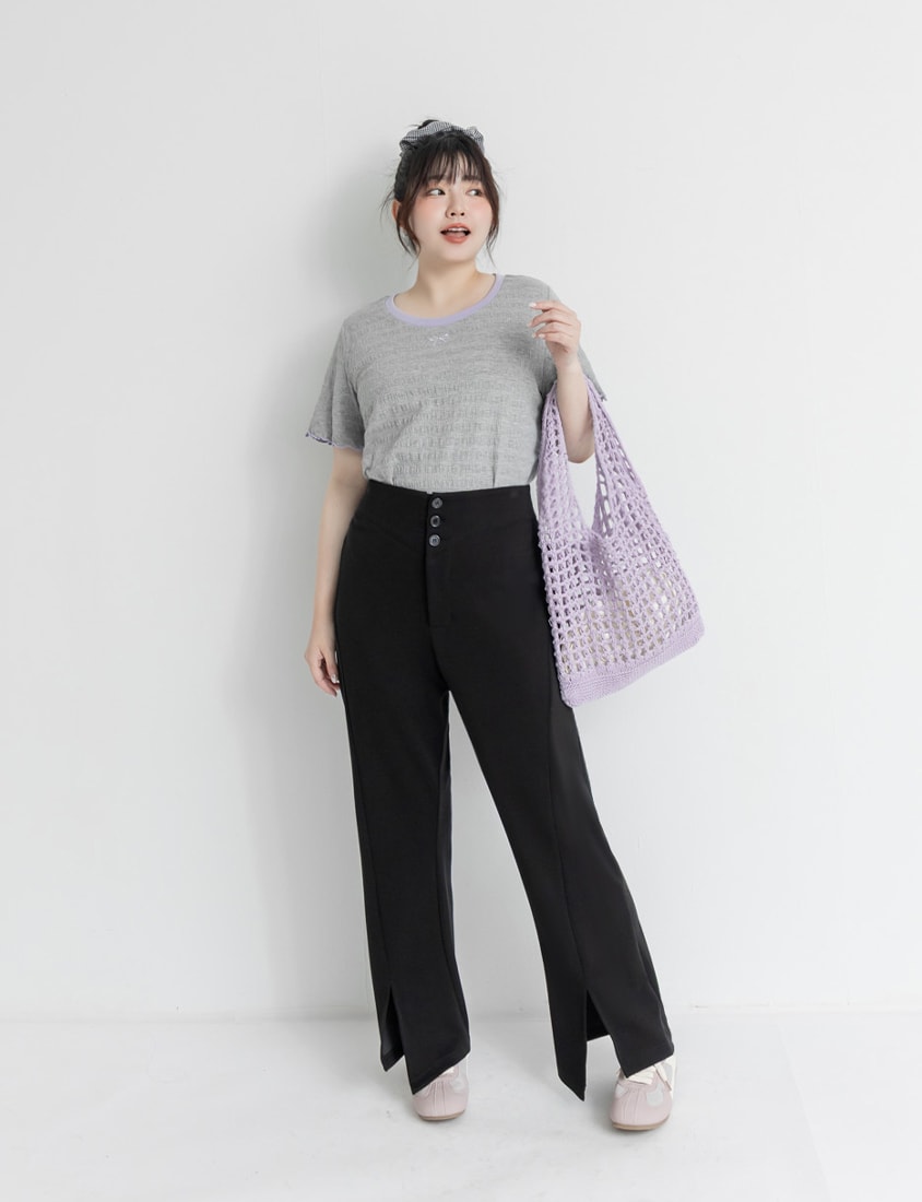 Instant Cool Cloud Cotton  Plus Size Flare Pants (Long)