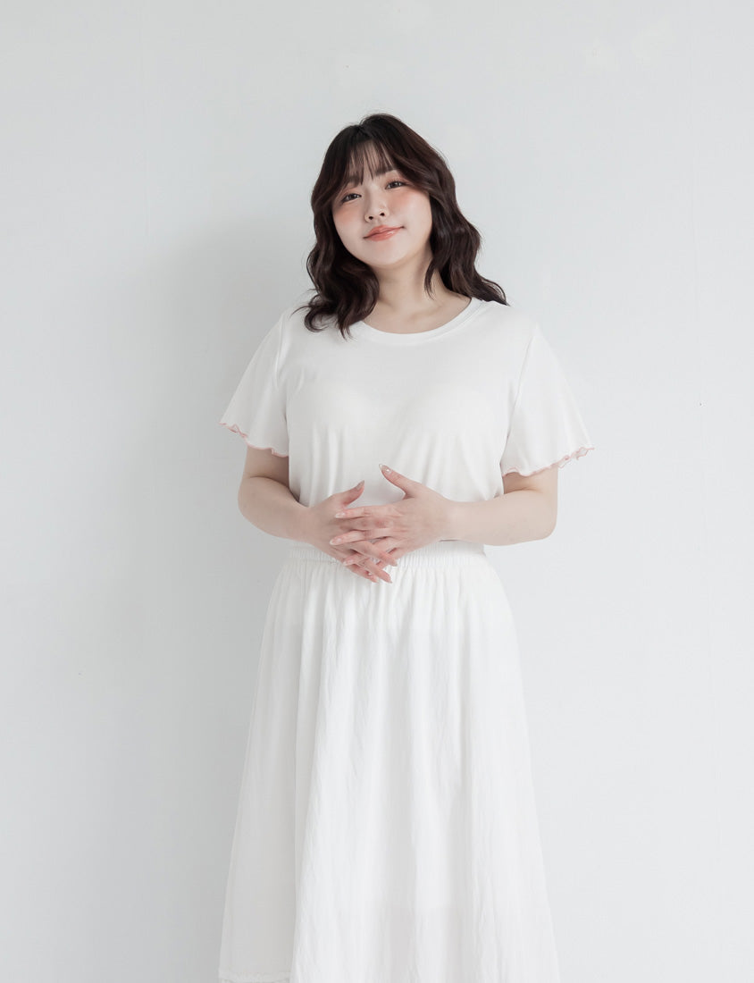 Playful Bubble Plaid Plus Size Two-Piece Set