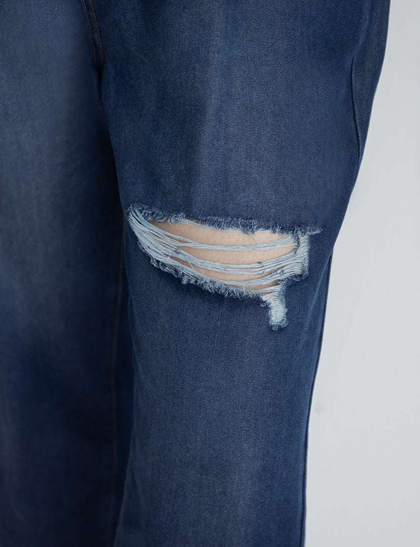 Cooling Lyocell Slimming Plus Size Boyfriend Jeans