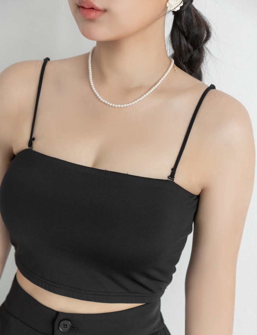 Cooling Skin-Friendly Cropped Bandeau Plus Size Bra Top