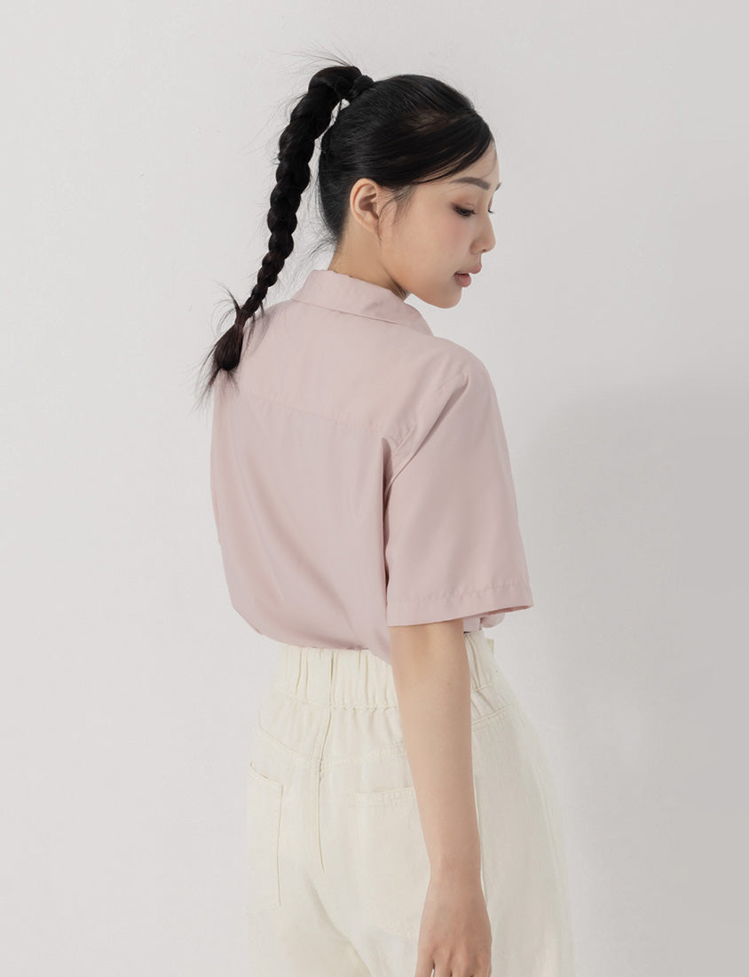 Instant Cooling Cuban Collar Oversized Sun Protection Plus Size Shirt