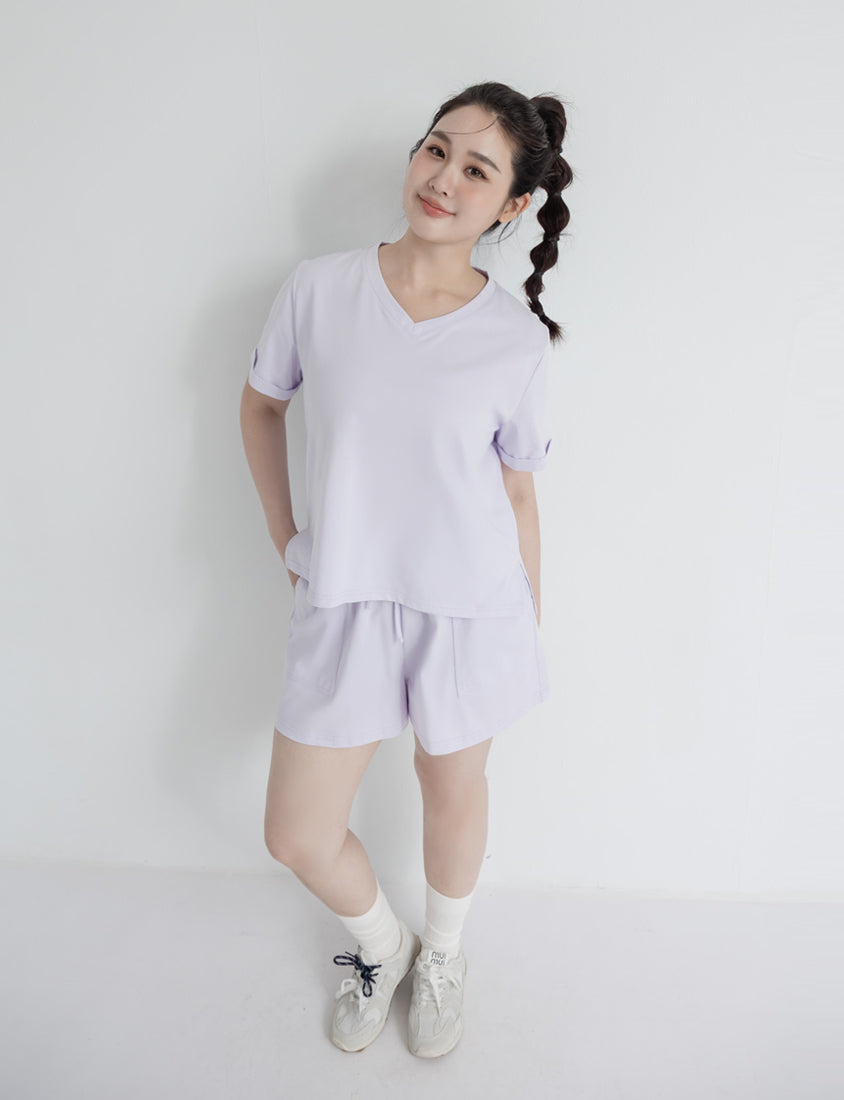 Instant Icy Cooling Sorona Plus Size V-Neck Tee