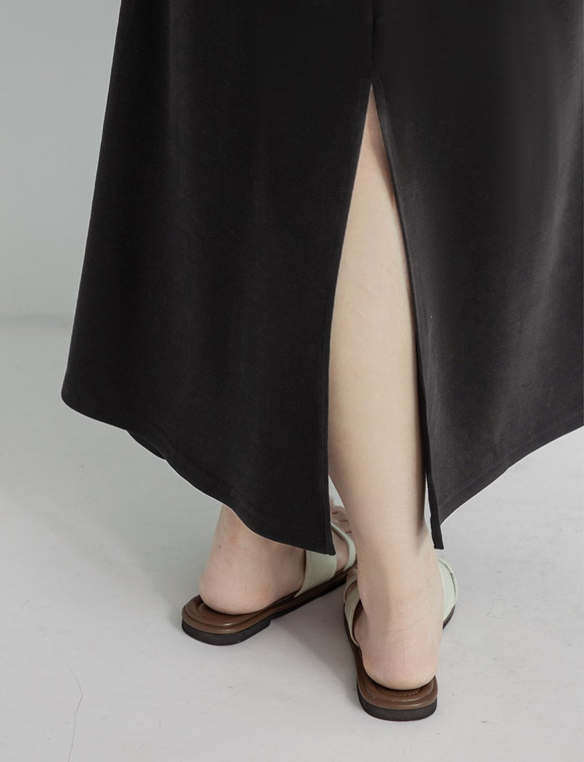Instant Icy Cooling Cloud Cotton High Waist A-Line Plus Size Maxi Skirt