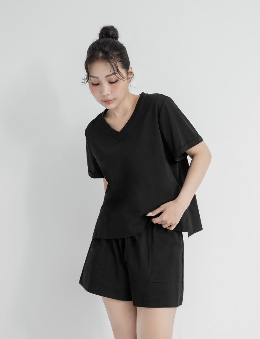 Instant Icy Cooling Sorona Plus Size V-Neck Tee