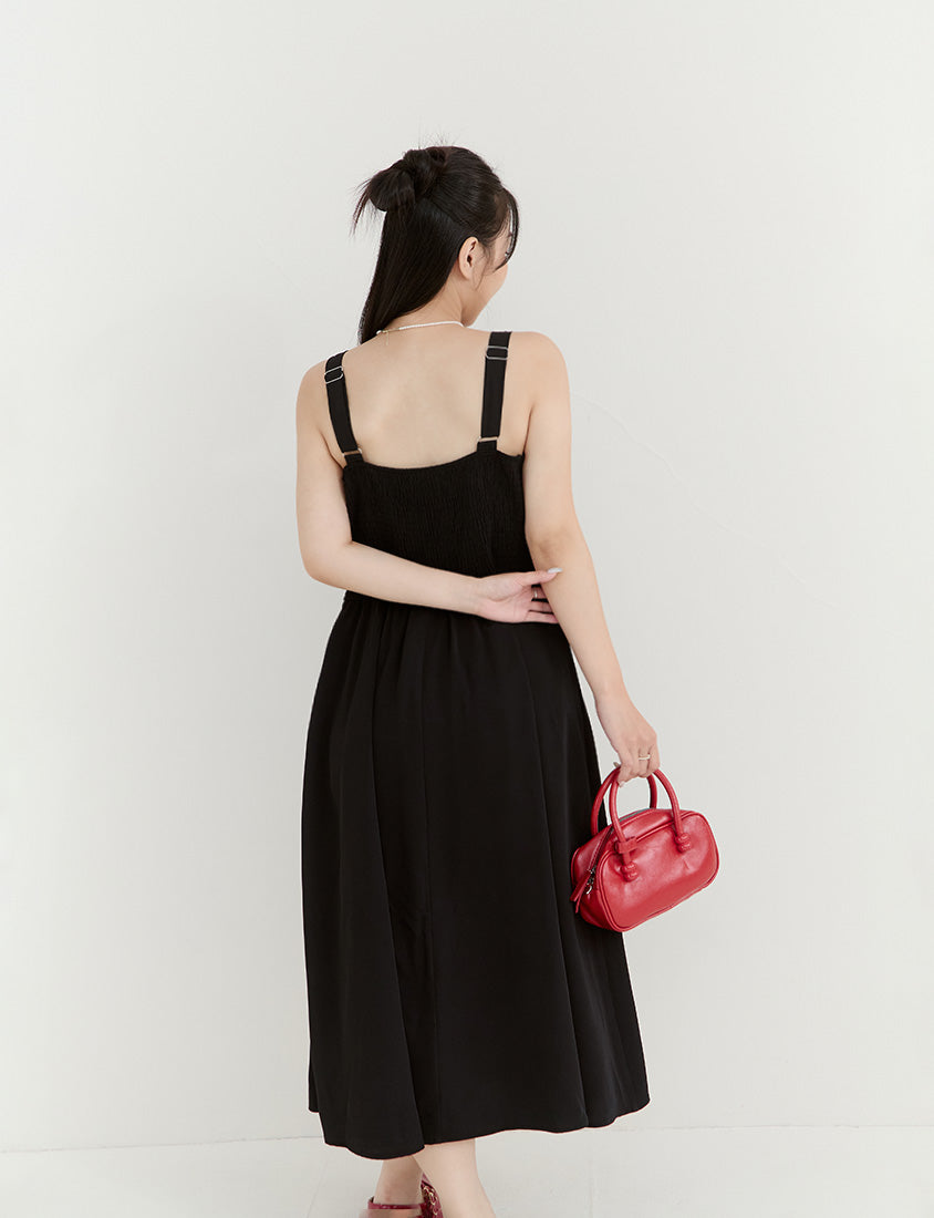 MISS. Minimalist Adjustable Strap Plus Size Maxi Dress