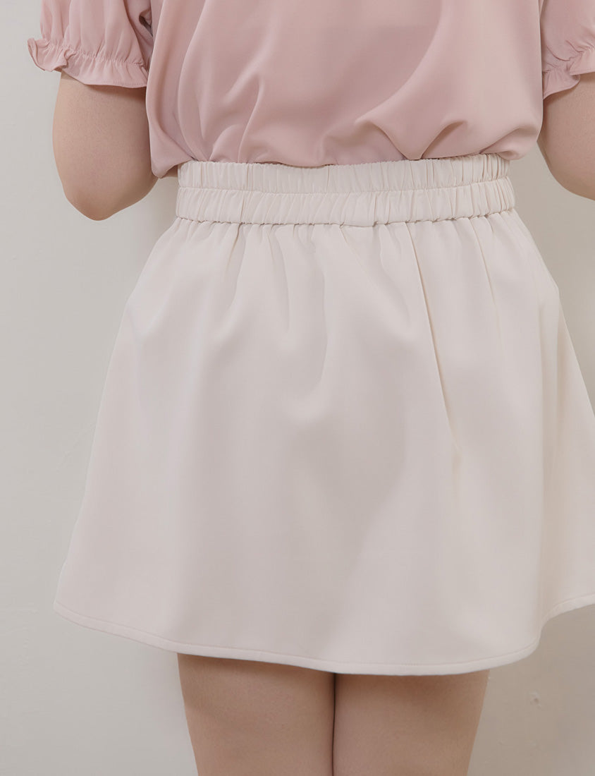 MISS. Silky Cool Slimming V-Waist Tailored Plus Size Skort