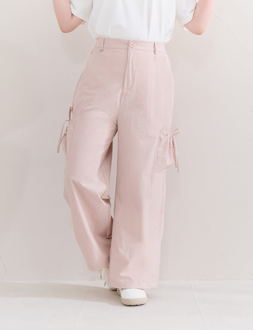 Instant Cooling UV-Protection Tie-Waist Plus Size Utility Pants