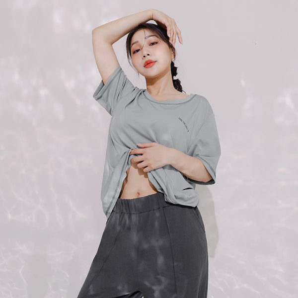 COOL PRO+ Color-Block Plus Size Print Tee