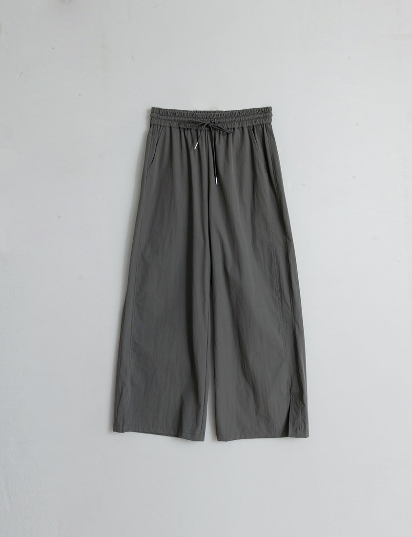 Instant Icy Cooling Sun Protection Slit Plus Size Wide-Leg Pants