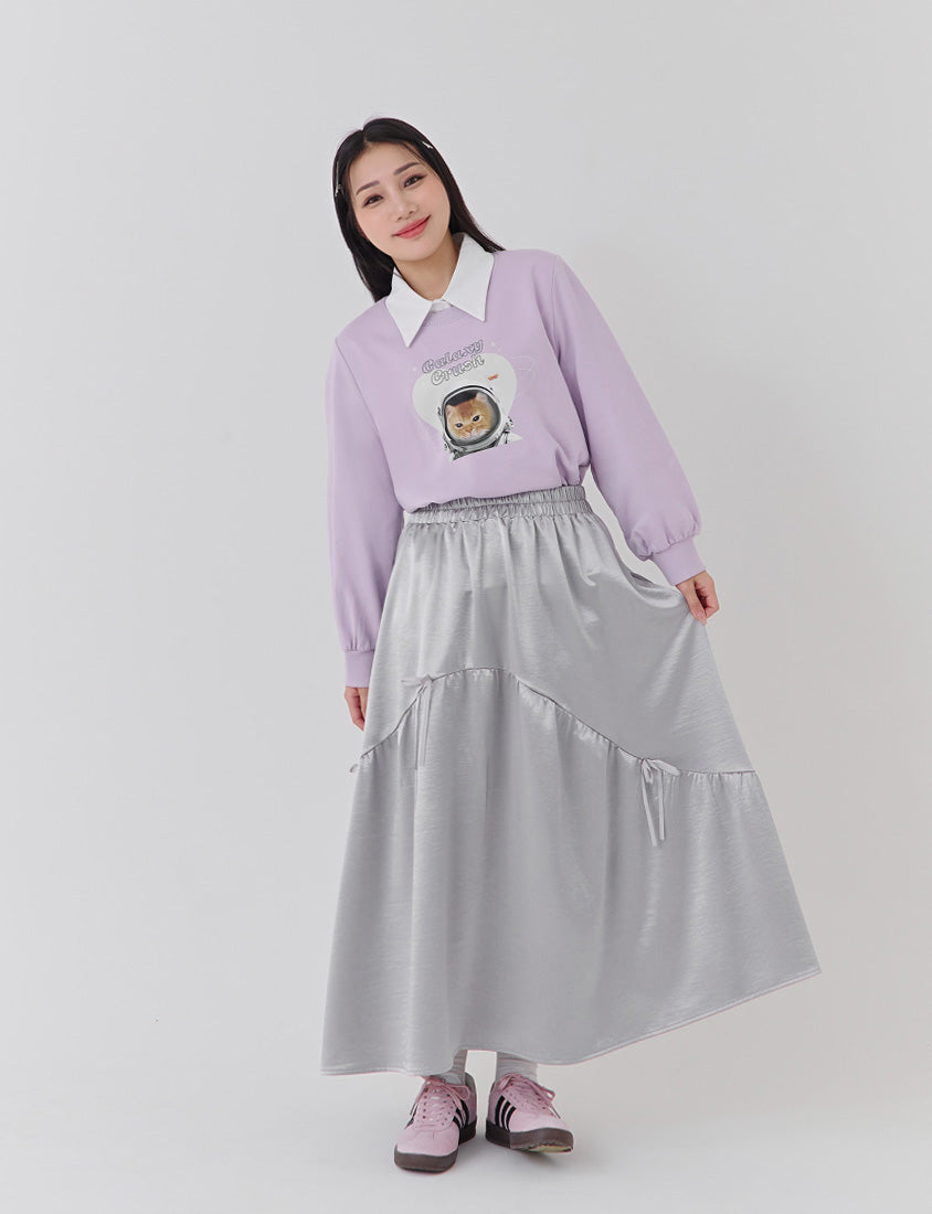 Spacesuit Cover Cat Graphic Plus Size Sweater (Unisex) (MIND.A.DAY Collaboration)