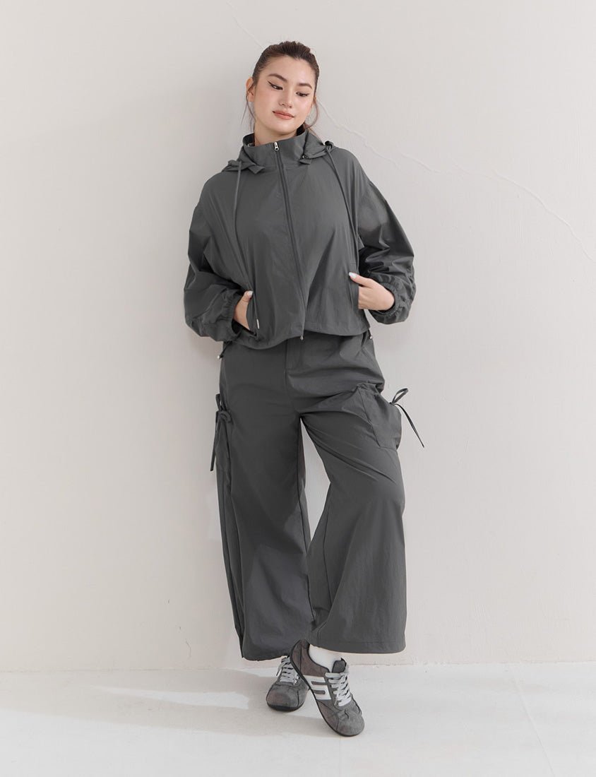 Instant Cooling UV-Protection Tie-Waist Plus Size Utility Pants