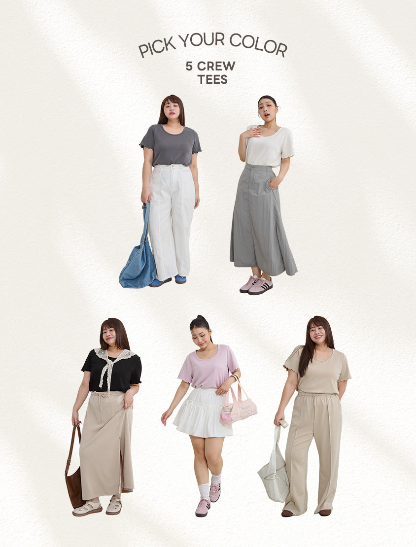 Instant Cool Cloud Cotton Crewneck Plus Size Tee