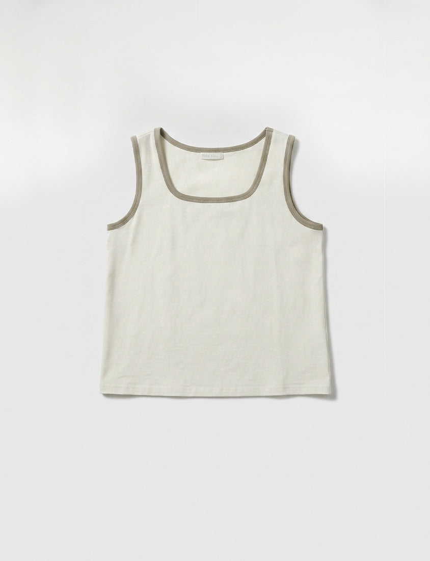 MISS. Cooling Liquid Touch Cotton Square Neck Plus Size Tank Top