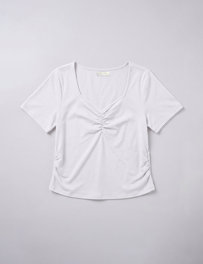 MUA! Sweet & Sexy Sweetheart Neck Cropped Plus Size Tee