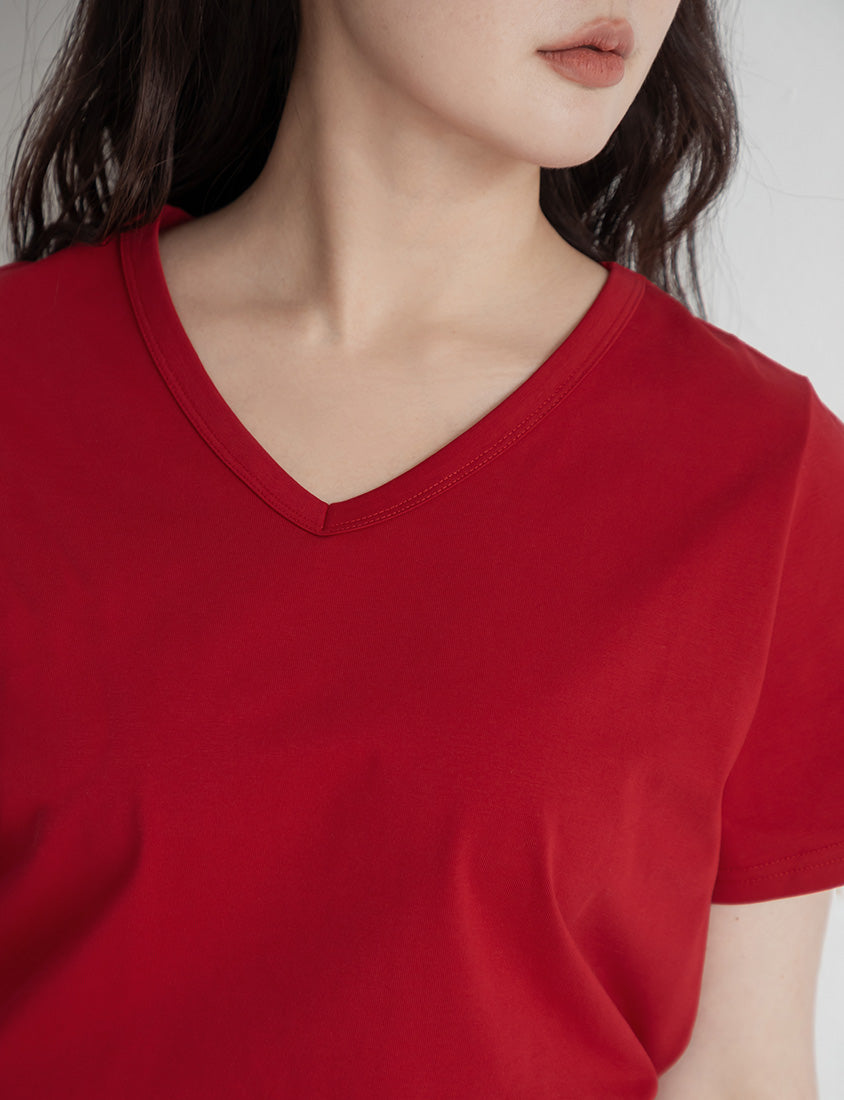 Upgraded 2.0! V-Neck Plus Size Slim Tee