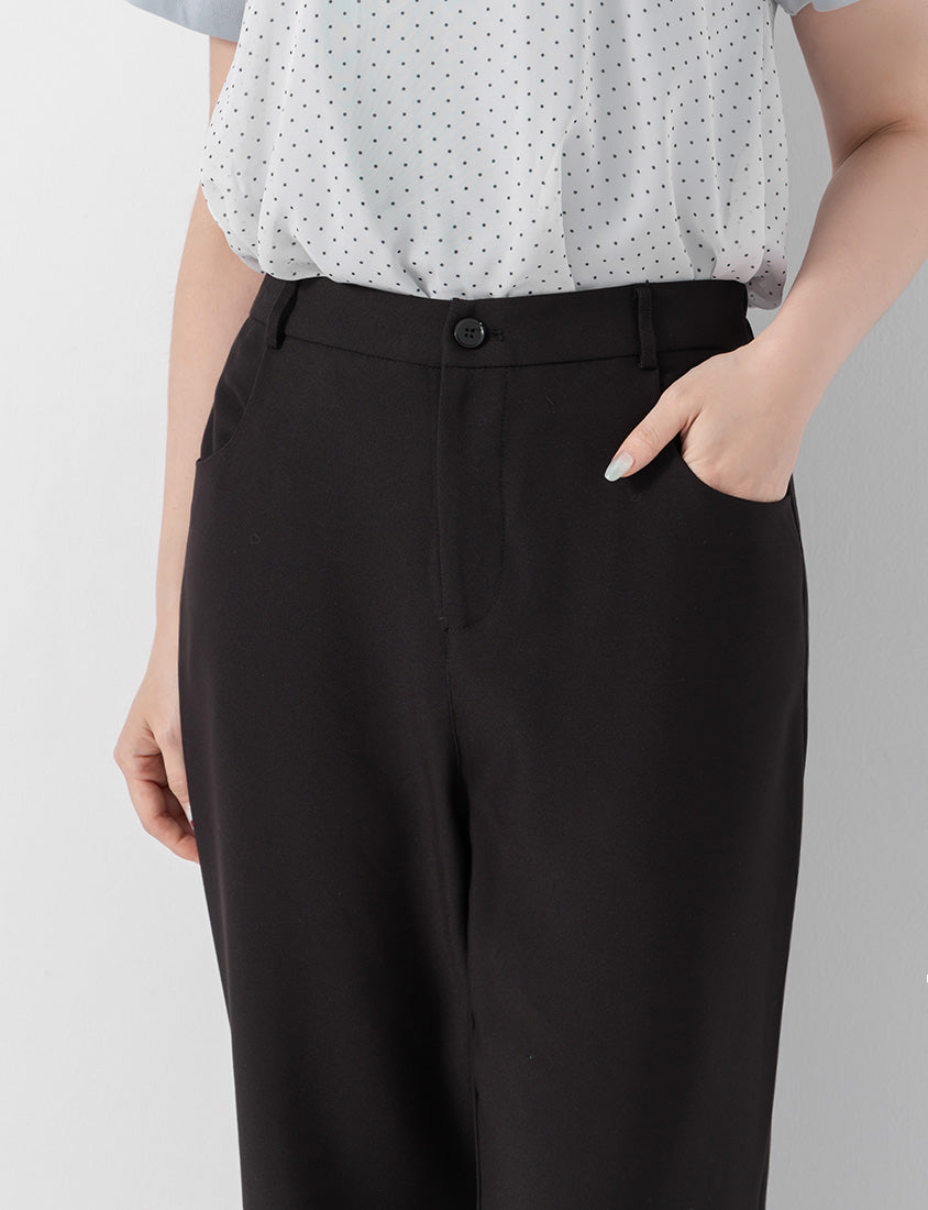 Perfect Proportion Slim Fit Plus Size Flared Trousers (Regular)