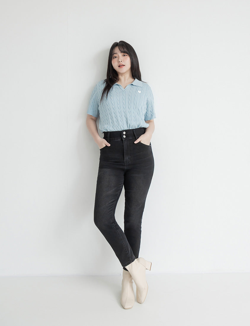 Push-Up High Waist Tummy-Control Plus Size Jeans