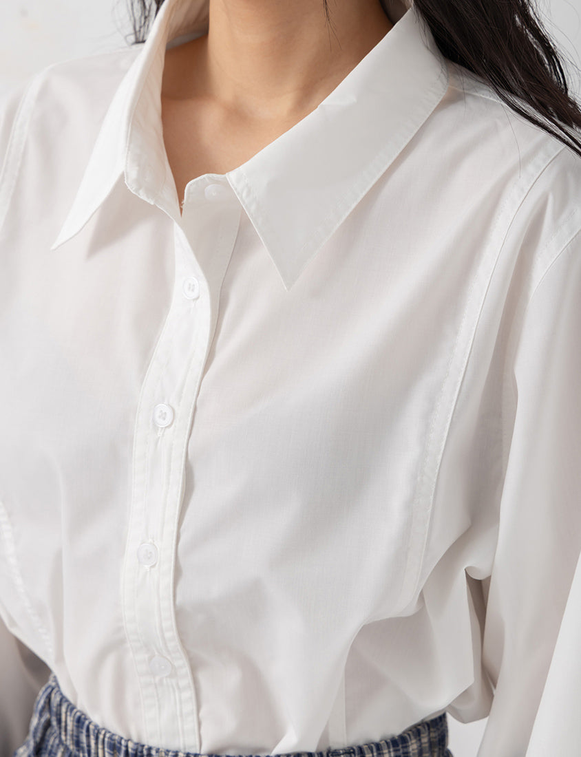 Pear-Shaped Friendly! Perfect Fit Seamed Versatile Plus Size Shirt