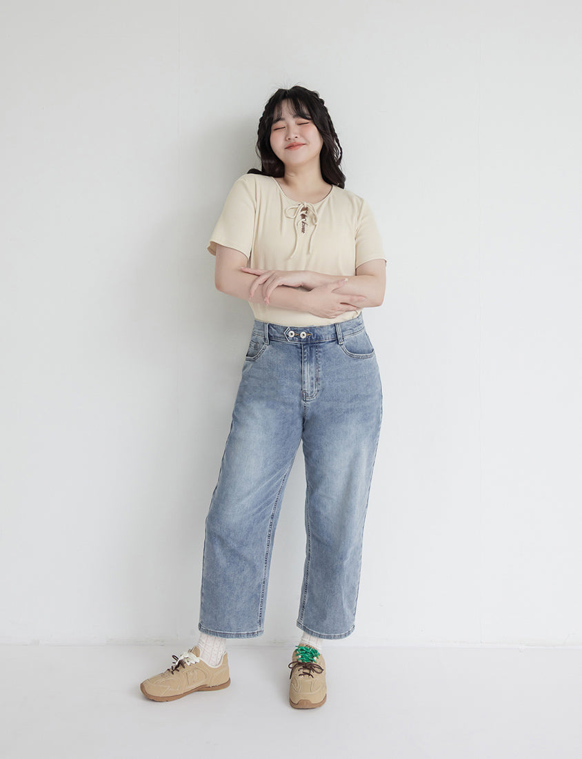 Zero Restriction Cloud Denim Plus Size Cropped Jeans (Regular)