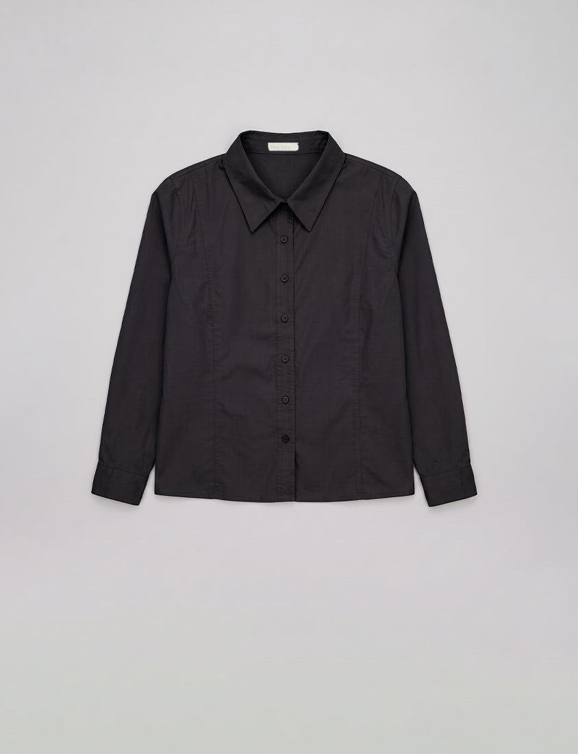 Apple-Shaped Friendly! Perfect Fit Seamed Versatile Plus Size Shirt