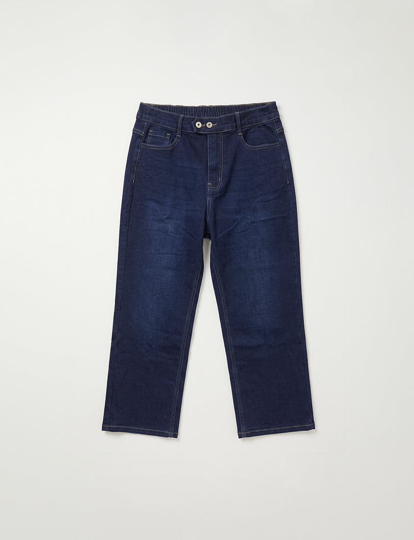 Zero Restriction Cloud Denim Plus Size Cropped Jeans (Short)