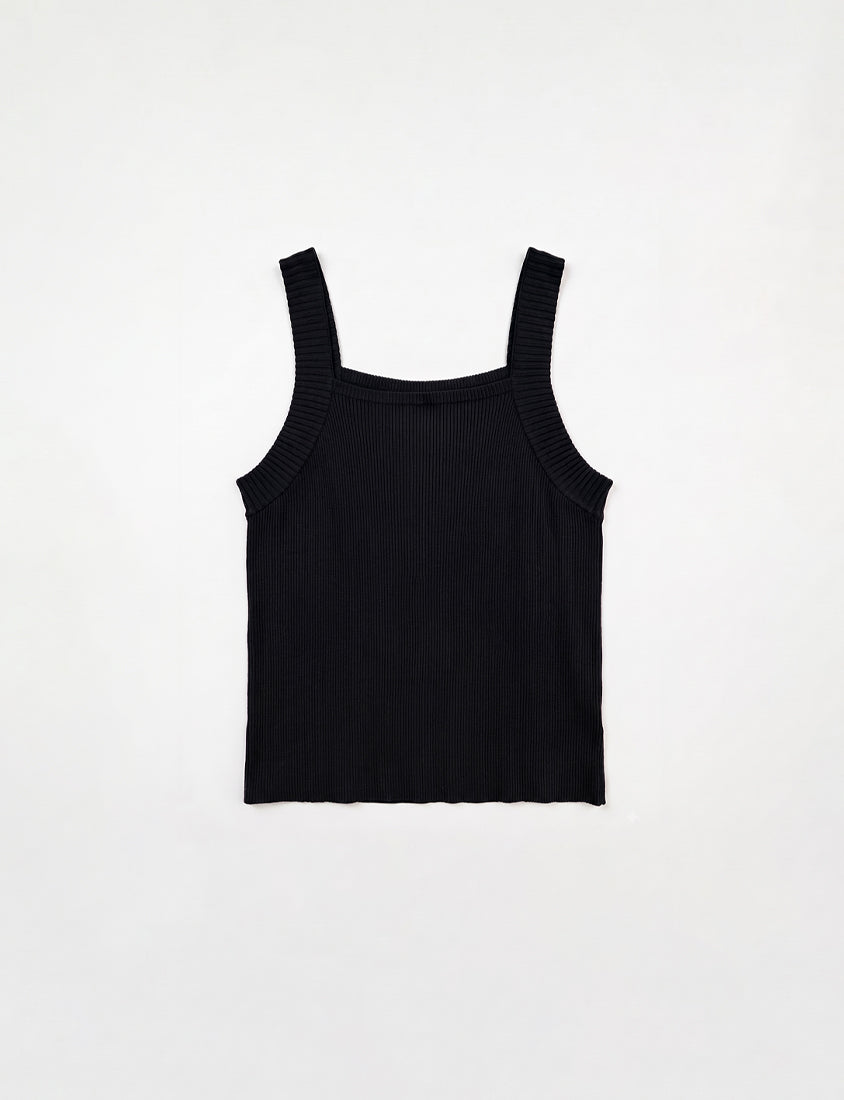 Zero Armpit Bulges Slimming Square Neck Knit Plus Size Tank Top