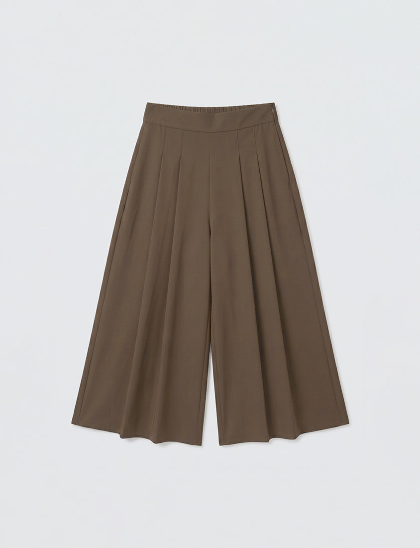 Instant Cooling Chiffon Pleated Plus Size Wide Leg Pants