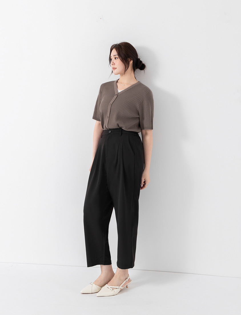MISS. Cool Touch Wrinkle-Resistant Tailored Cropped Suit Plus Size Pants