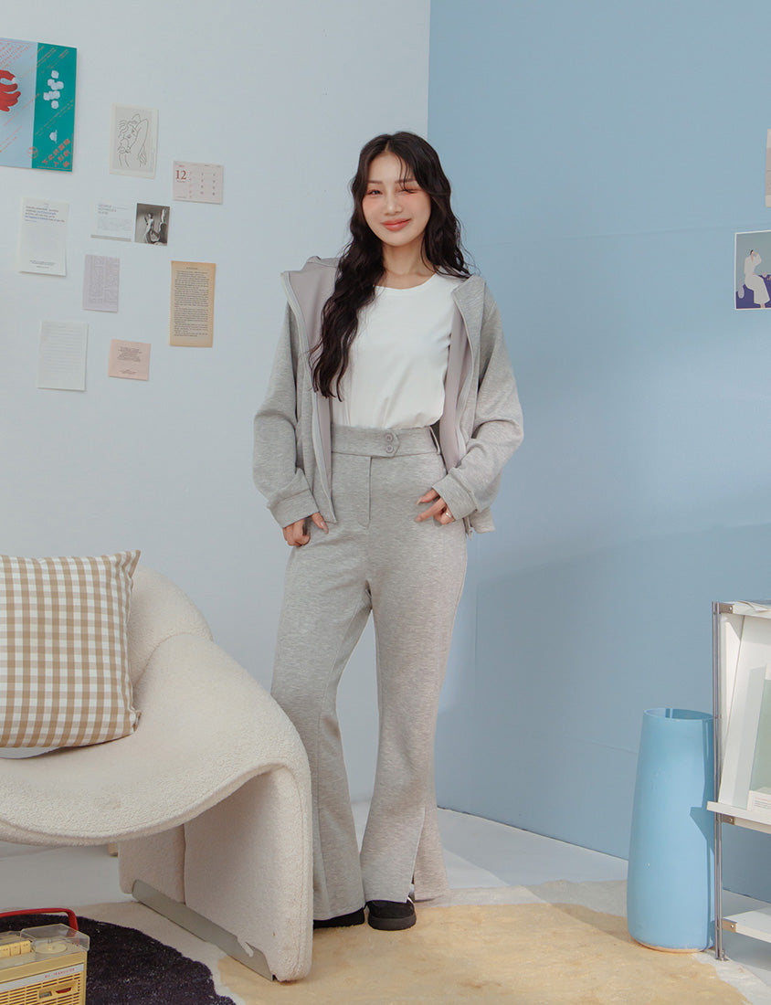 QQ Yogurt Touch Cotton Relaxed Fit Hoodie Plus Size Jacket
