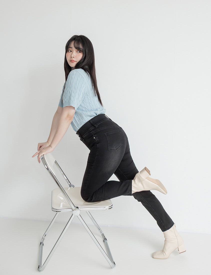 Push-Up High Waist Tummy-Control Plus Size Jeans